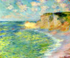 Cliffs at Amont, Claude Monet